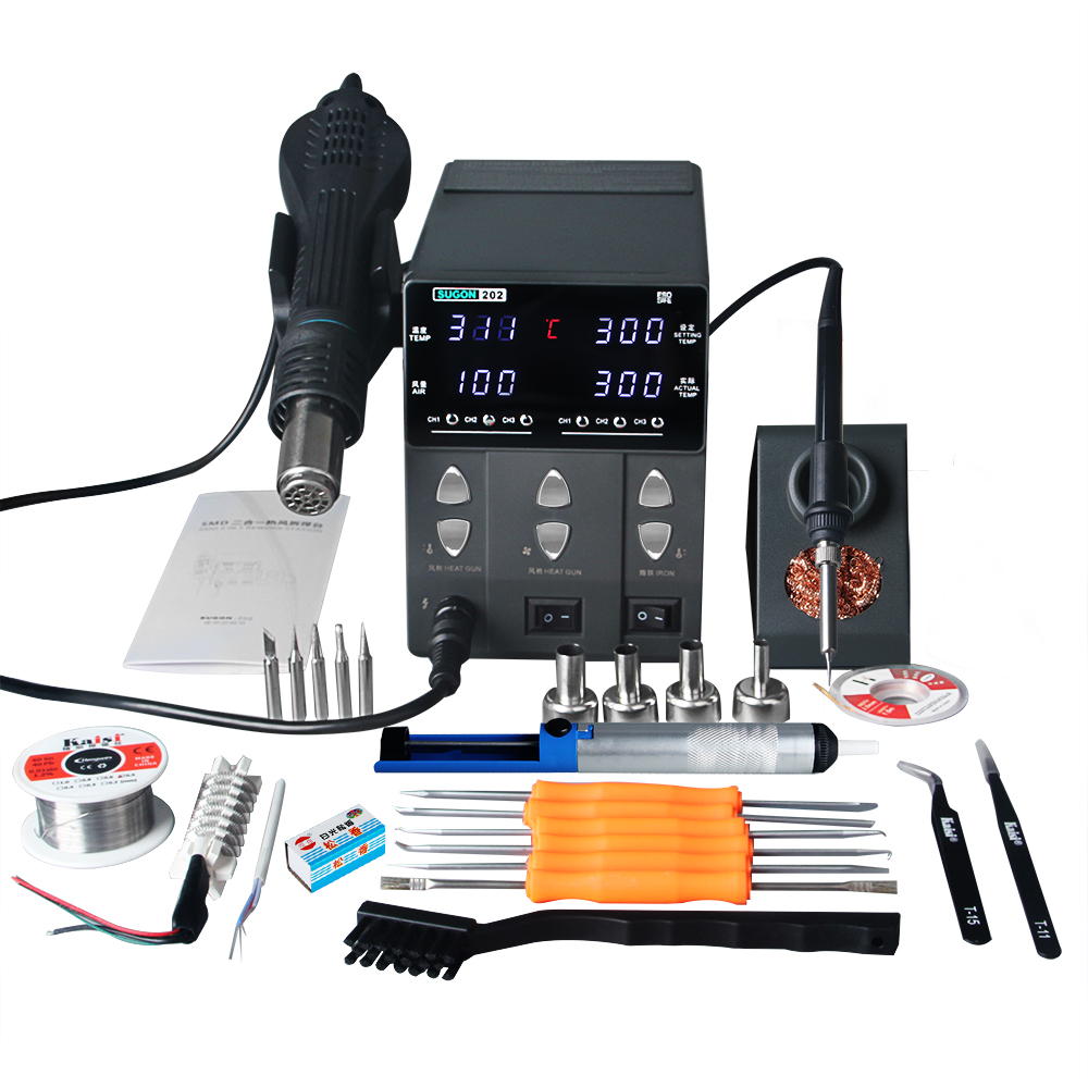 Smd Rework Station Hot Air Soldering 2 In 1 - SUGON-202 760W 2 IN 1 Löten