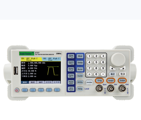 Dual Channel Arbitrary Waveform Function Generator 60Mhz - ET3360 Desktop Digitaler Industrieller Hochpräzisions-Zweikanal-Funktionssignalgenerator Arbiträrer