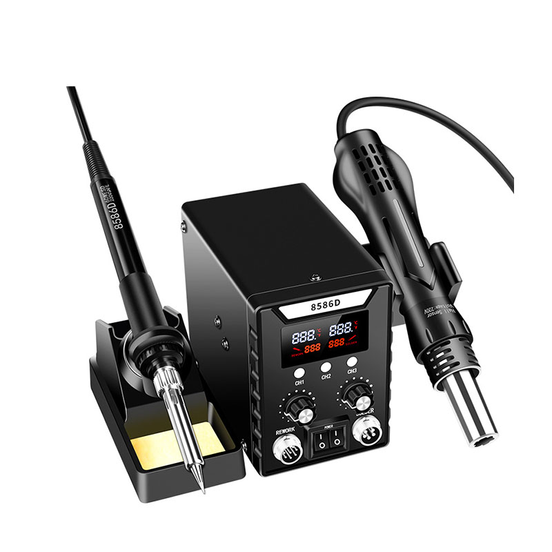 Smd Rework Station Hot Air Soldering 2 In 1 - 2-in-1 Heißluft-Reworkstation Digitale Lötstation ESD-Sicher SMD