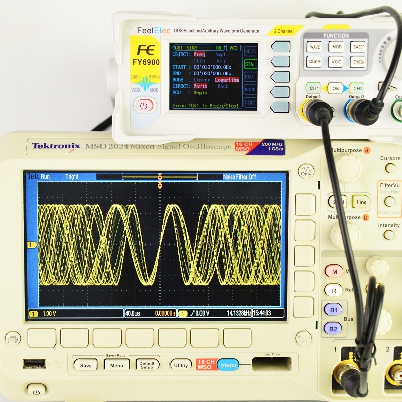 Dual Channel Arbitrary Waveform Function Generator 60Mhz - FY6900 Digitaler Signalgenerator Funktions- und Arbiträrwellenform-Messgerät