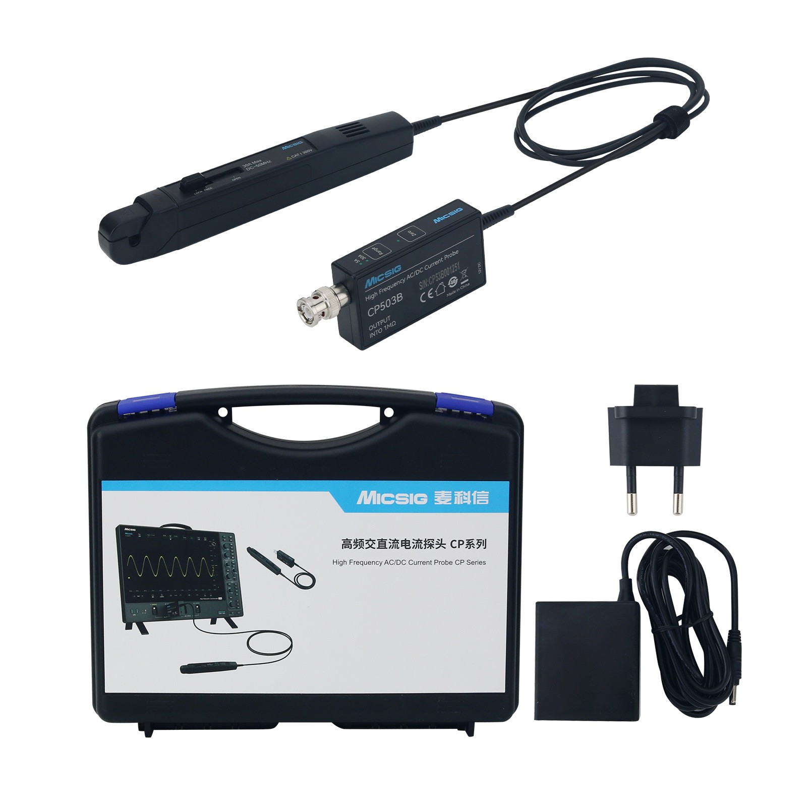 Micsig CP503B 50 MHz 5 A/30 A  – Current Probe Ac Dc 50Mhz Oscilloscope Bewertung und Preis
