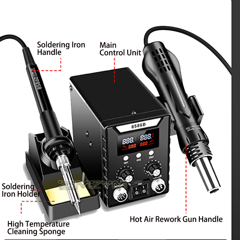 2-in-1 Heißluft-Reworkstation  – Smd Rework Station Hot Air Soldering 2 In 1 Bewertung und Preis