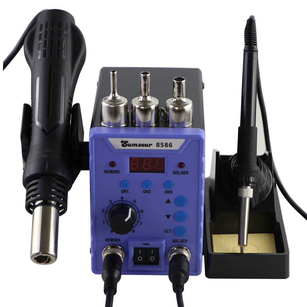 Sumsour 8586 760W 2-in-1 Digit – Smd Rework Station Hot Air Soldering 2 In 1 Bewertung und Preis