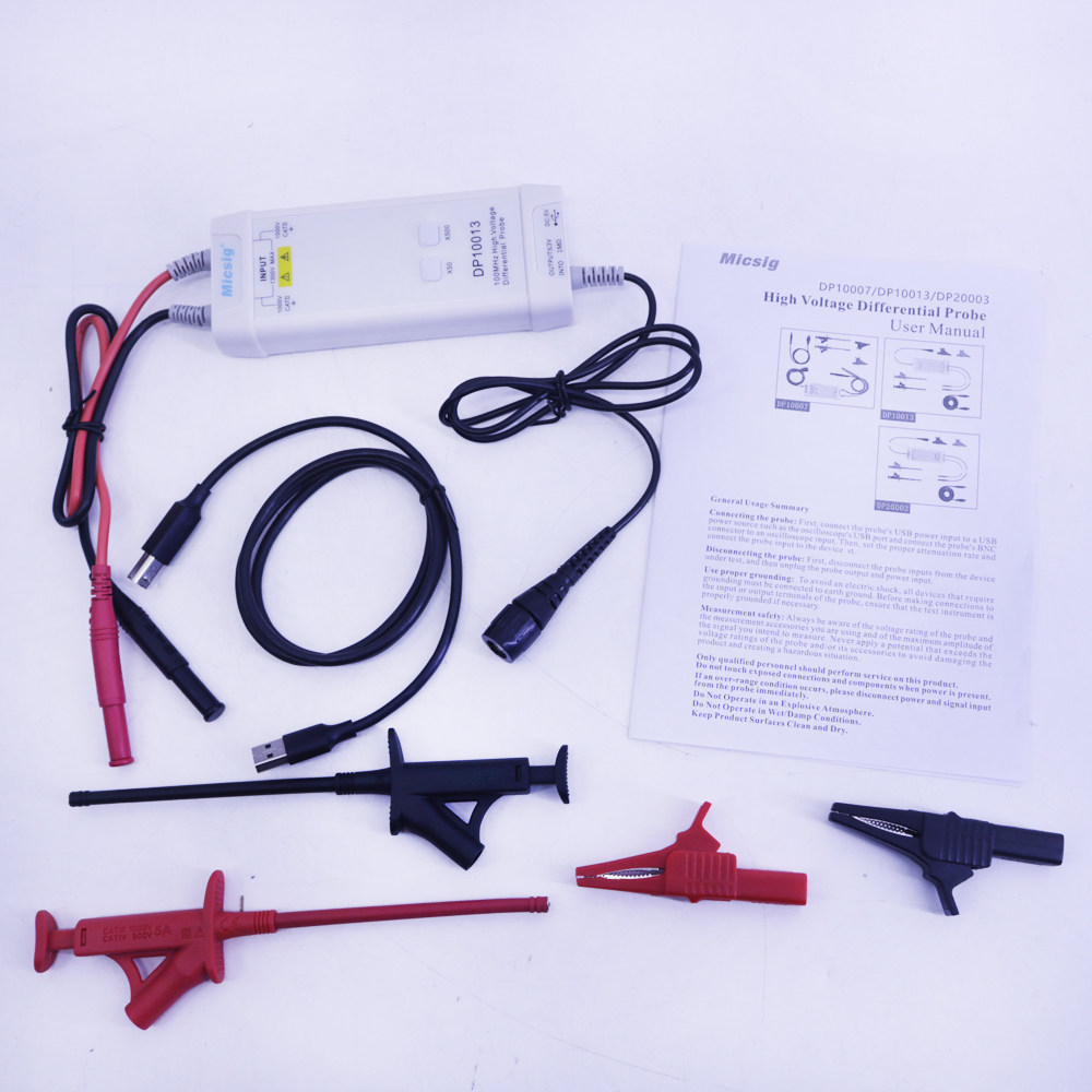 Micsig Oszilloskop DP10013 130 – High Voltage Differential Probe 100Mhz 1300V Bewertung und Preis