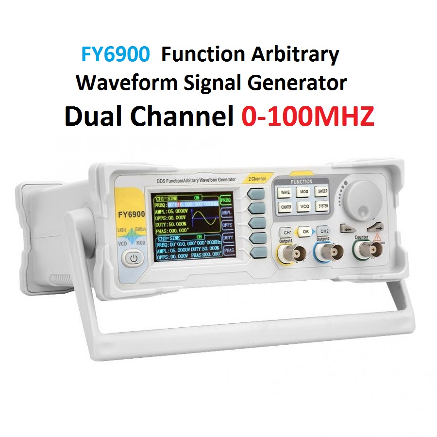 FY6900 Digitaler Signalgenerat – Dual Channel Arbitrary Waveform Function Generator 60Mhz Bewertung und Preis