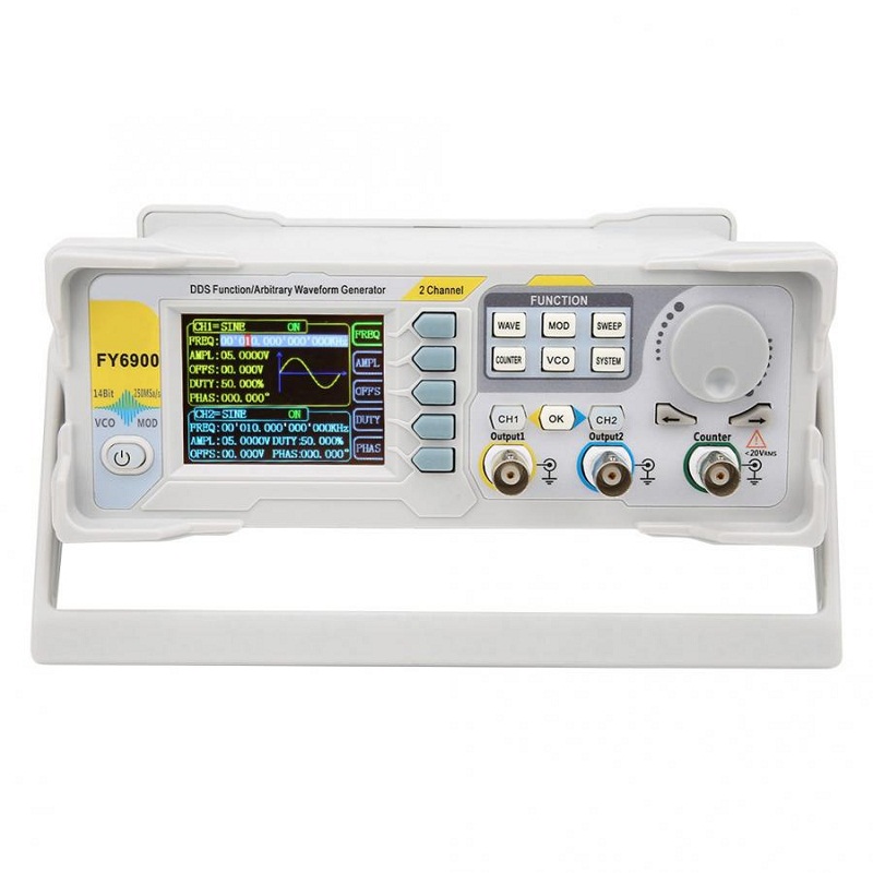 FY6900 Digitaler Signalgenerat – Dual Channel Arbitrary Waveform Function Generator 60Mhz Bewertung und Preis