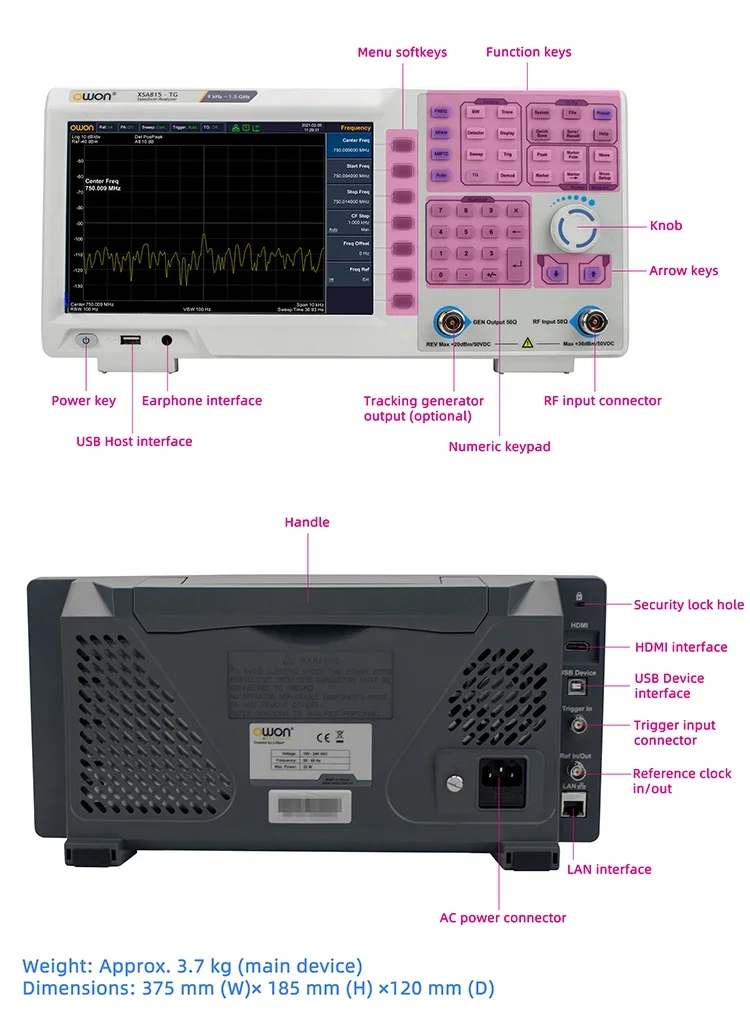 9kHz - 1,5GHz Spektrumanalysat – Spectrum Analyzer Tracking Generator 1.5Ghz Bewertung und Preis