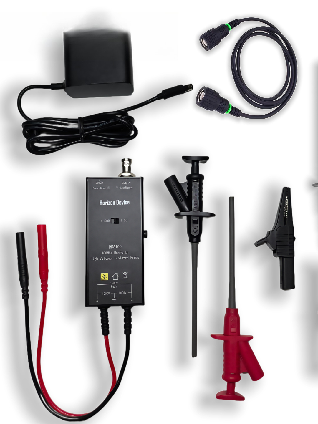 Aktive Sonde, isolierte Hochsp – High Voltage Differential Probe 100Mhz 1300V Bewertung und Preis