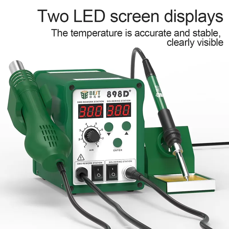 BST-898d+ Digitale Lötstation  – Smd Rework Station Hot Air Soldering 2 In 1 Bewertung und Preis